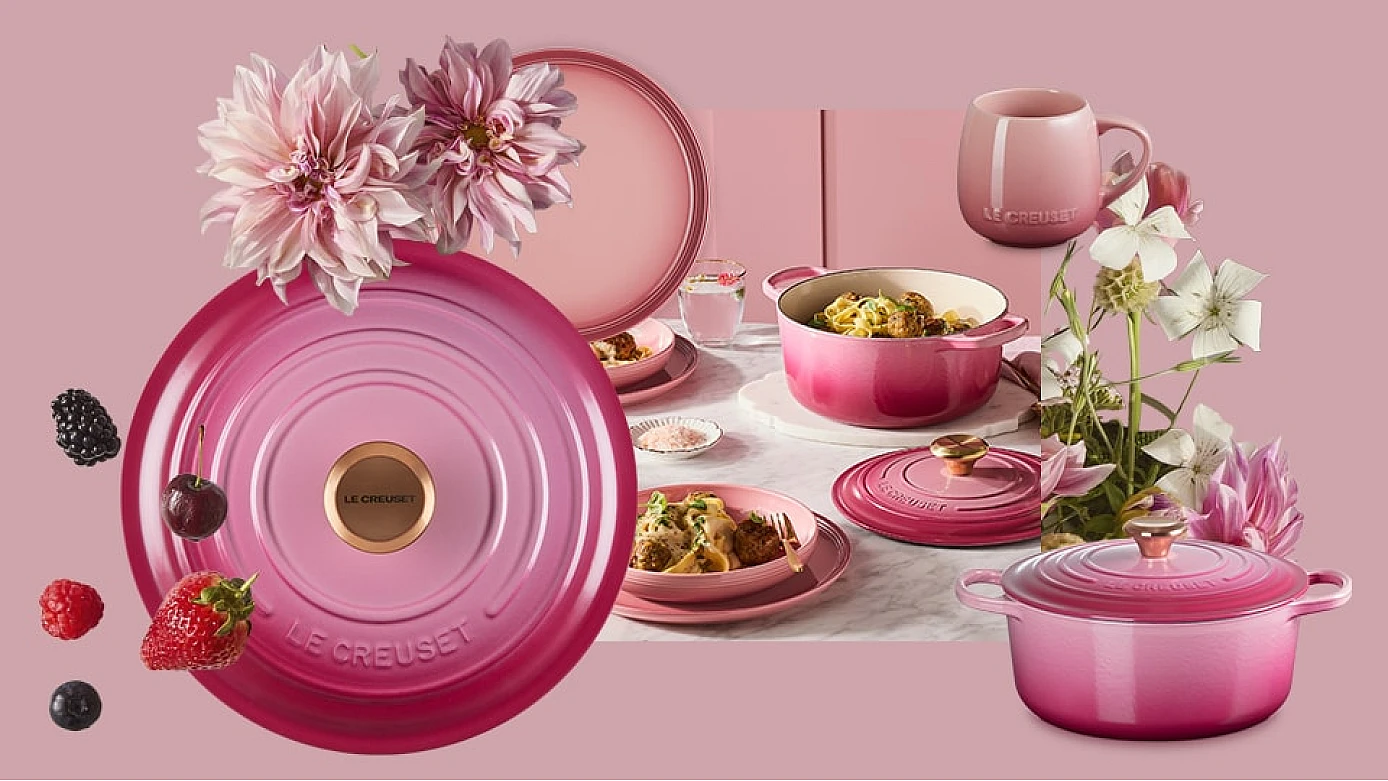  PINK ROTUS、WATERLIRY ２種のカップ&皿 Le Creuset's Berry & Rose Quartz nieuwe kleuren: Exclusief in een
